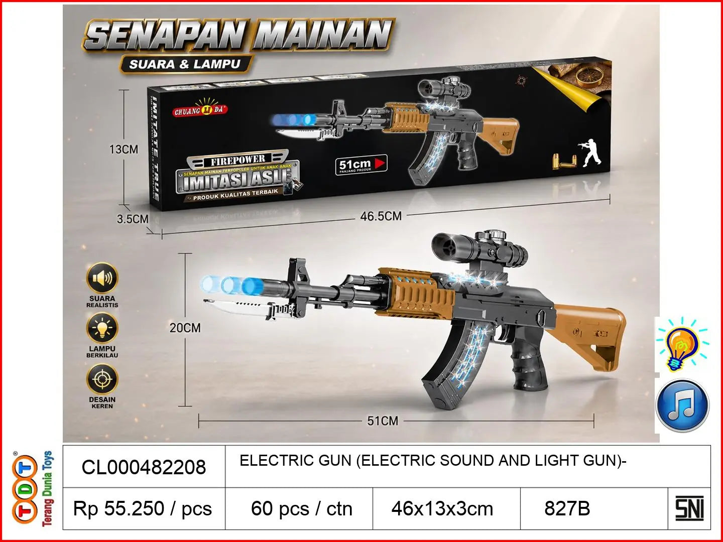 ELECTRIC GUN (ELECTRIC SOUND AND LIGHT GUN)