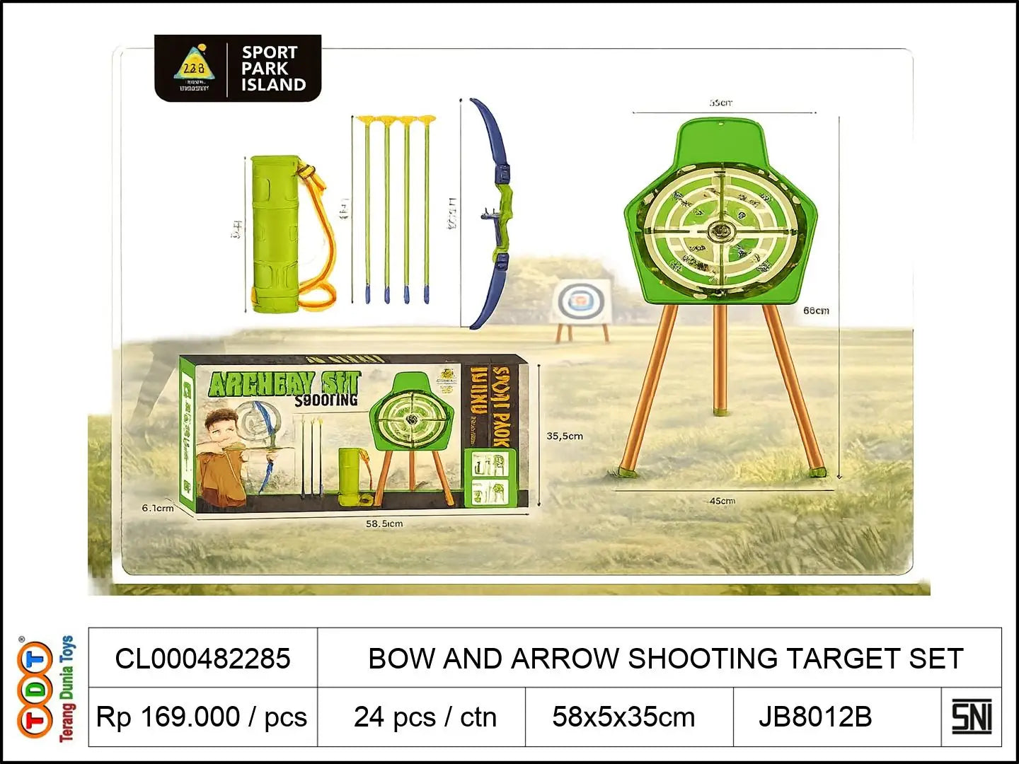 BOW AND ARROW SHOOTING TARGET SET