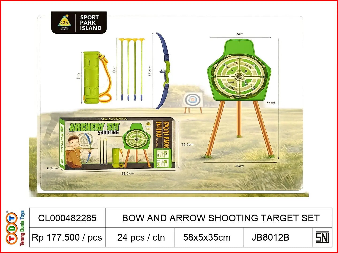 BOW AND ARROW SHOOTING TARGET SET
