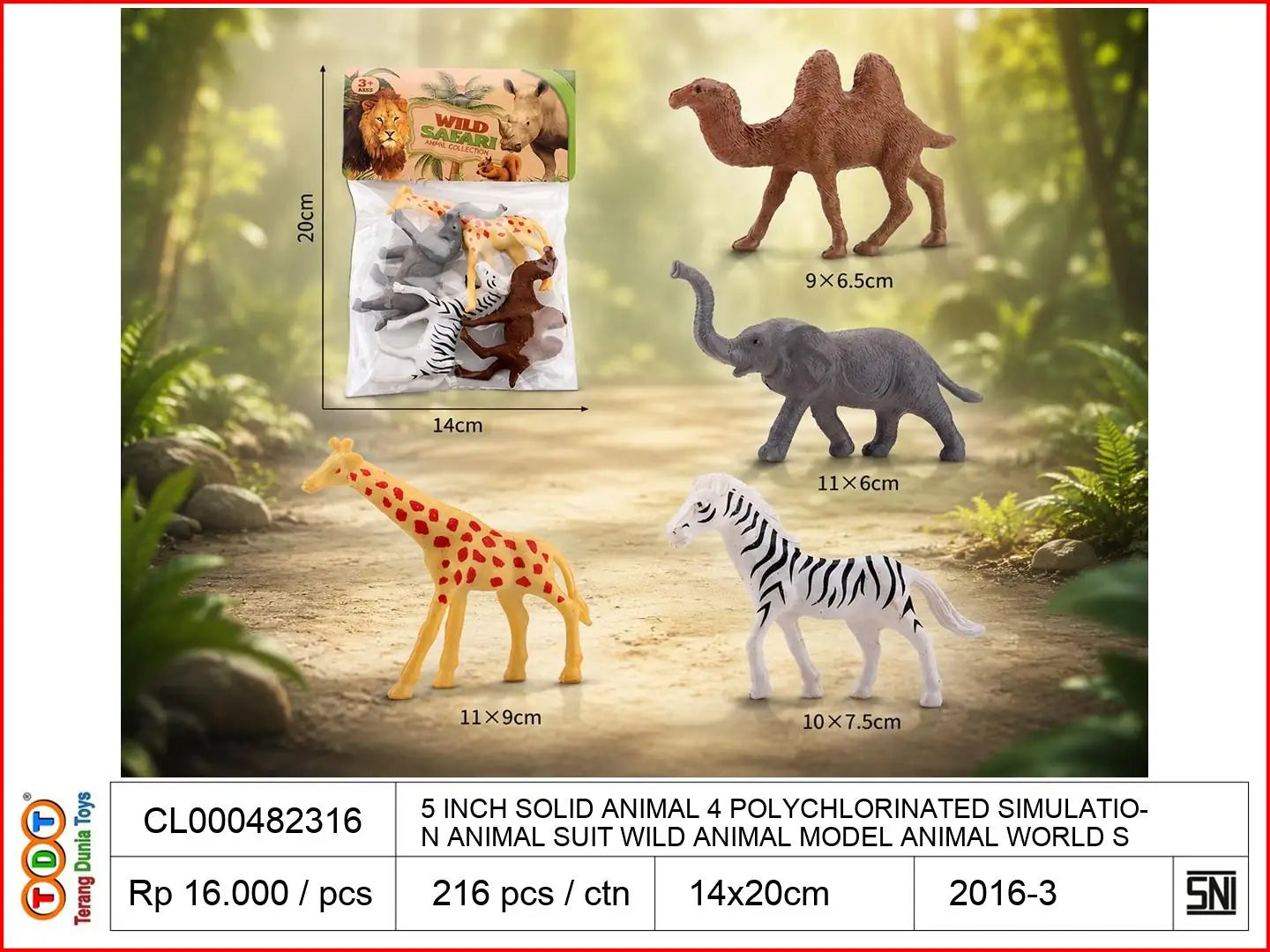 5 INCH SOLID ANIMAL 4 POLYCHLORINATED SIMULATION ANIMAL SUIT WILD ANIMAL MODEL ANIMAL WORLD SMALL ANIMAL