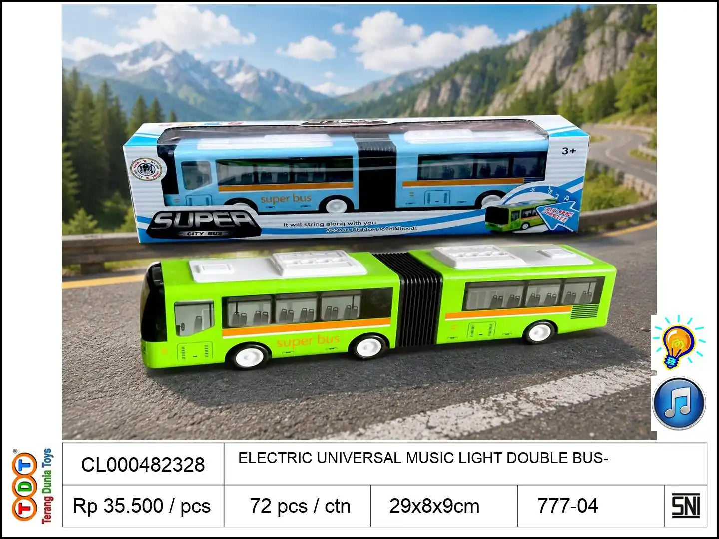 ELECTRIC UNIVERSAL MUSIC LIGHT DOUBLE BUS