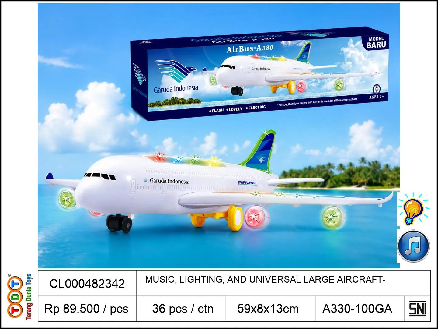 MUSIC, LIGHTING, AND UNIVERSAL LARGE AIRCRAFT