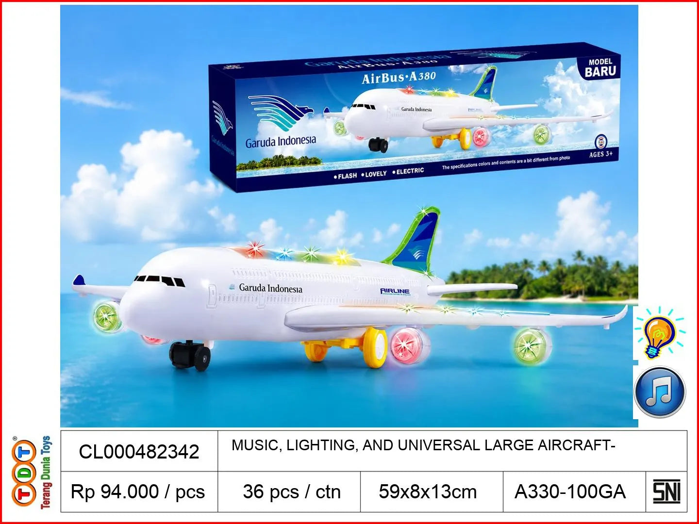 MUSIC, LIGHTING, AND UNIVERSAL LARGE AIRCRAFT