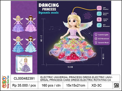 ELECTRIC UNIVERSAL PRINCESS DRESS ELECTRIC UNIVERSAL PRINCESS CAKE DRESS ELECTRIC ROTATING CARTOON PRINCESS ELECTRIC TOYS