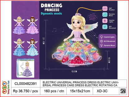 ELECTRIC UNIVERSAL PRINCESS DRESS ELECTRIC UNIVERSAL PRINCESS CAKE DRESS ELECTRIC ROTATING CARTOON PRINCESS ELECTRIC TOYS