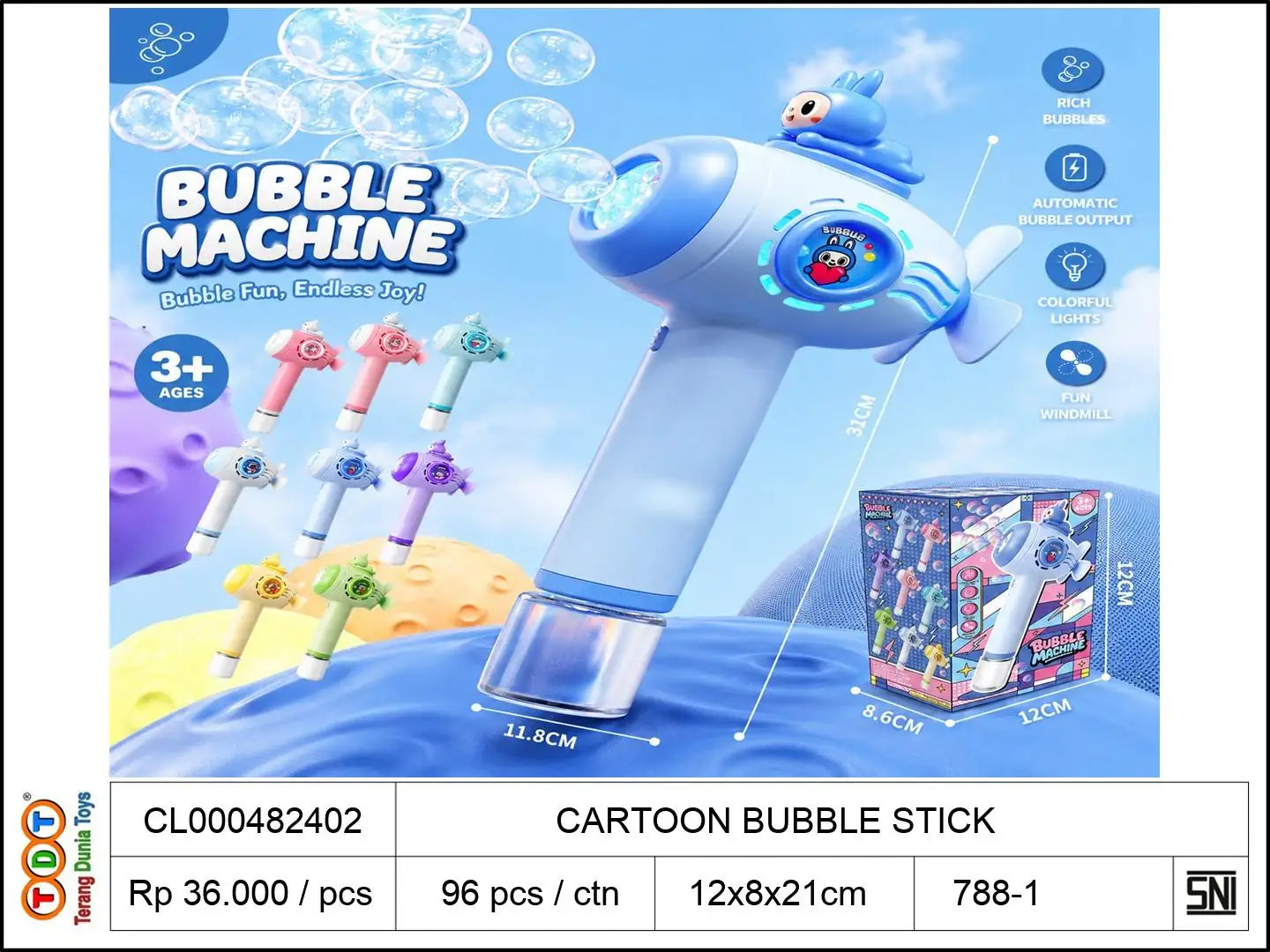 CARTOON BUBBLE STICK