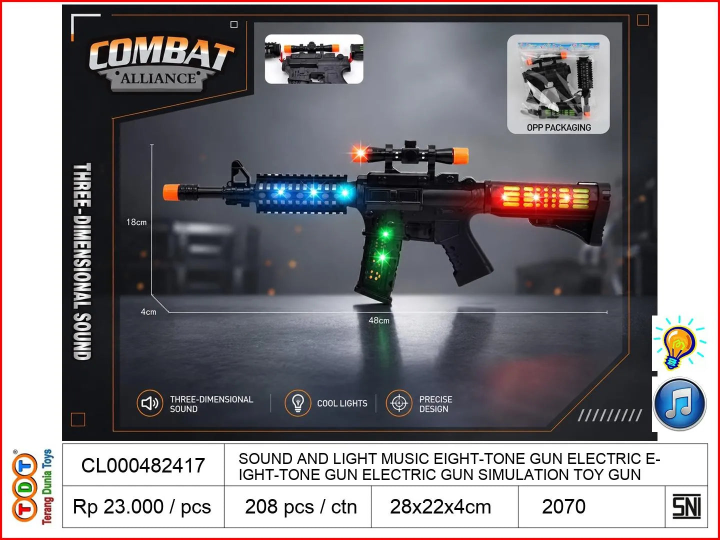 SOUND AND LIGHT MUSIC EIGHT-TONE GUN ELECTRIC EIGHT-TONE GUN ELECTRIC GUN SIMULATION TOY GUN SOUND AND LIGHT GUN SUBMACHINE GUN
