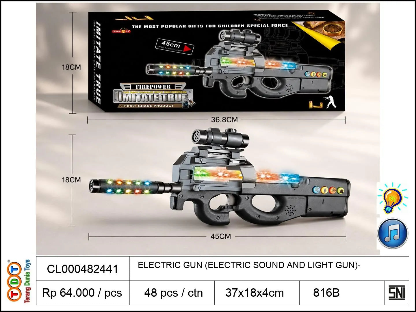ELECTRIC GUN (ELECTRIC SOUND AND LIGHT GUN)