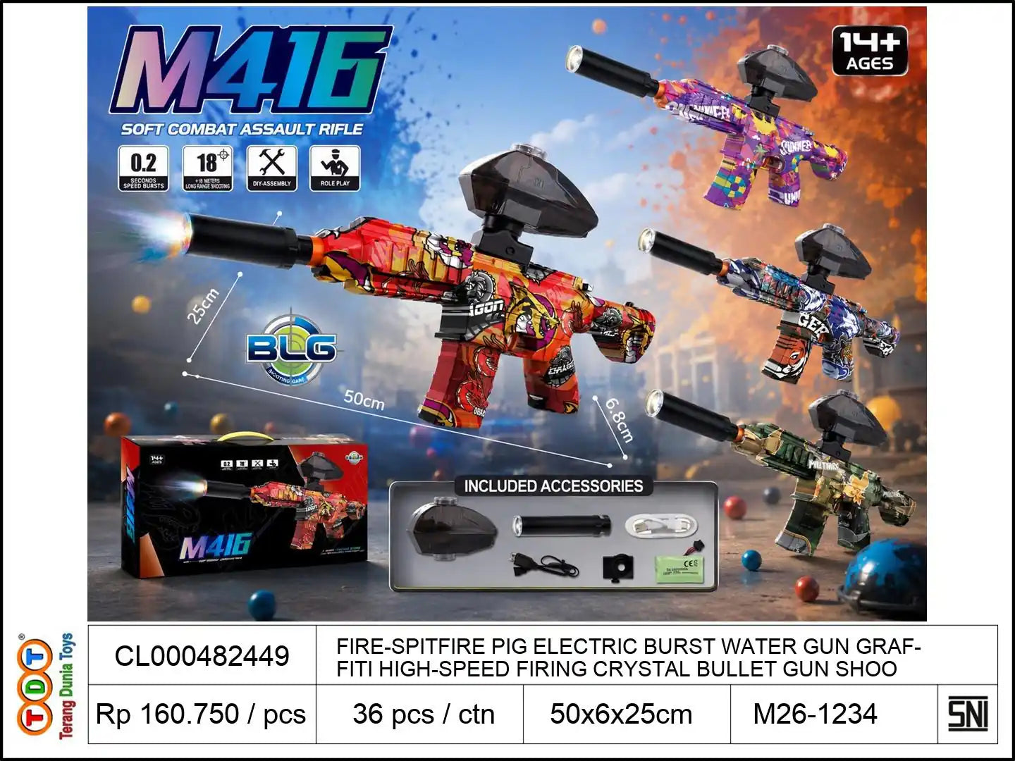 FIRE-SPITFIRE PIG
ELECTRIC BURST WATER GUN GRAFFITI HIGH-SPEED FIRING CRYSTAL BULLET GUN SHOOTING BATTLE WATER BOMB TOY GUN