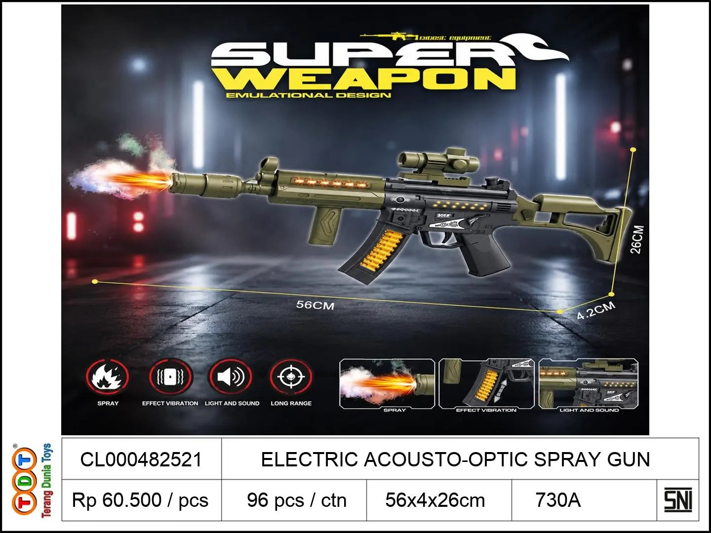 ELECTRIC ACOUSTO-OPTIC SPRAY GUN