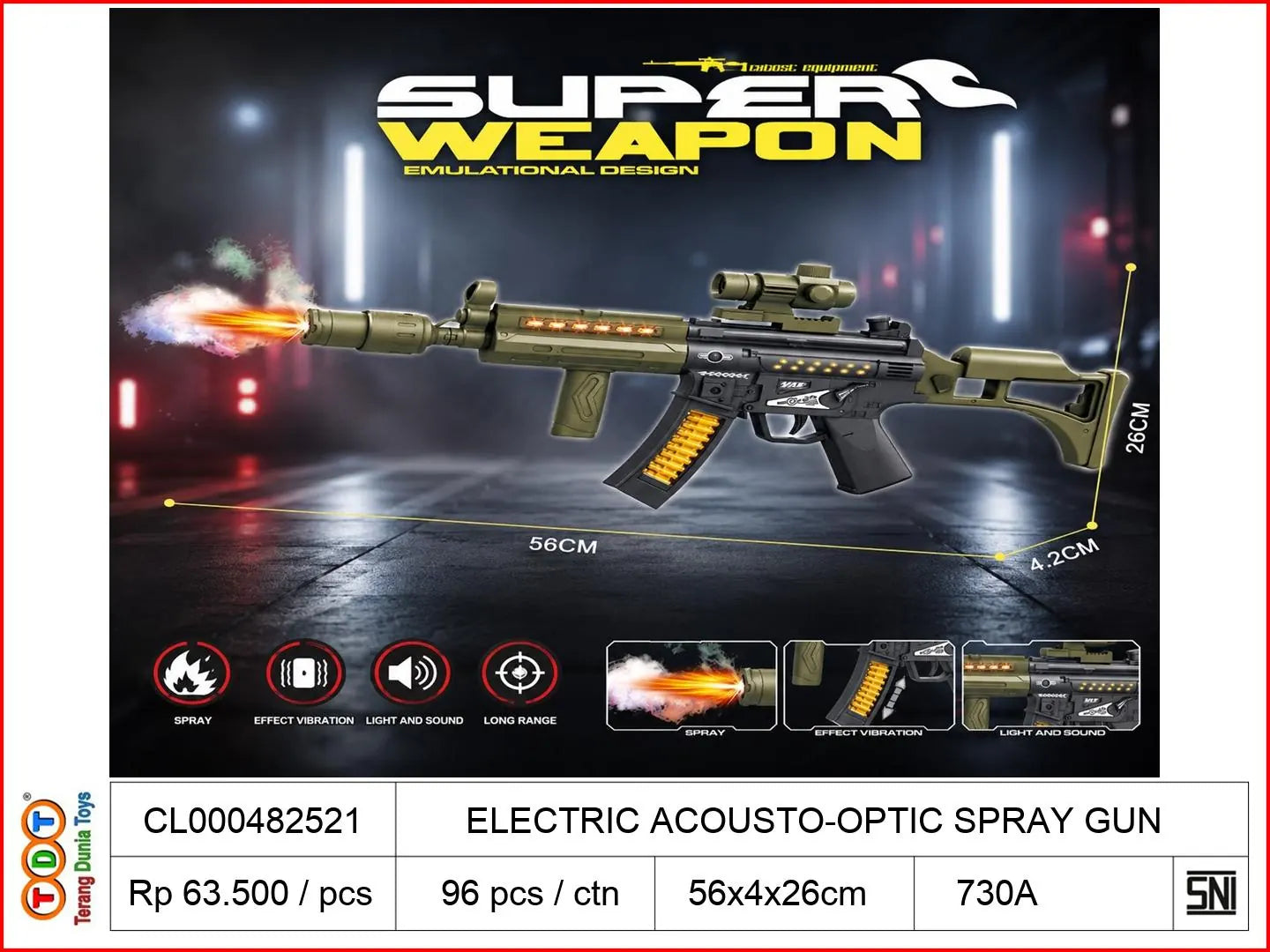 ELECTRIC ACOUSTO-OPTIC SPRAY GUN