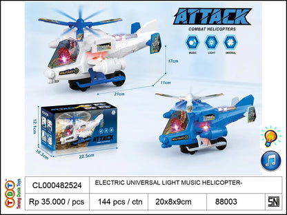 ELECTRIC UNIVERSAL LIGHT MUSIC HELICOPTER