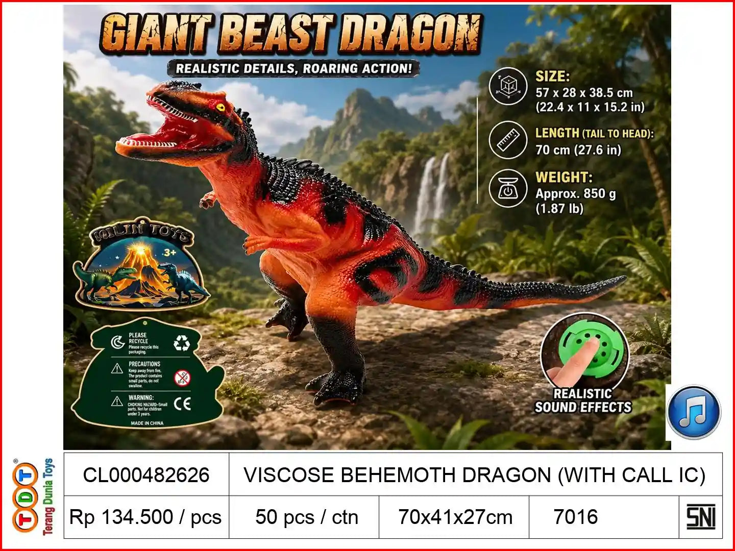 VISCOSE BEHEMOTH DRAGON (WITH CALL IC)
