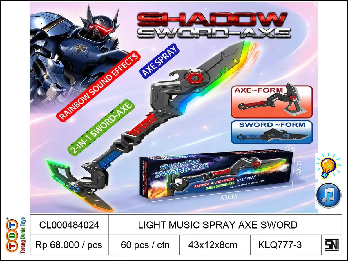 LIGHT MUSIC SPRAY AXE SWORD