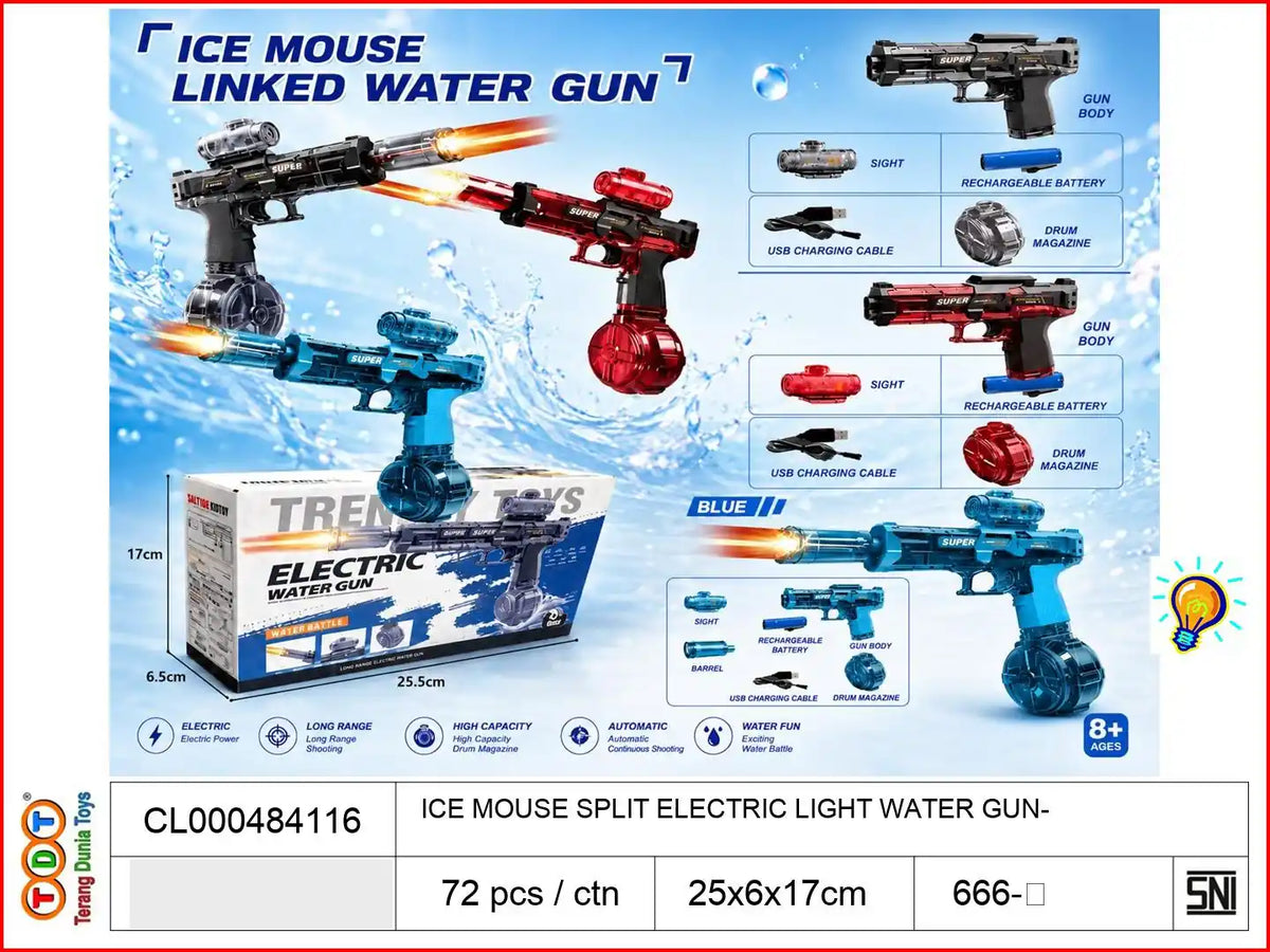 ICE MOUSE SPLIT ELECTRIC LIGHT WATER GUN

TAGS : GAME ELECTRIC WATER GEMBOT GIMBOT AIR RING CINCIN TOSS LEMPAR MASUKAN TEKAN TOMBOL JADUL KLASIK TANPA BATERAI