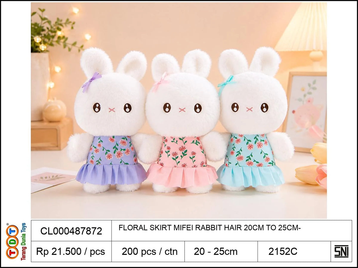 FLORAL SKIRT MIFEI RABBIT HAIR 20CM TO25CM