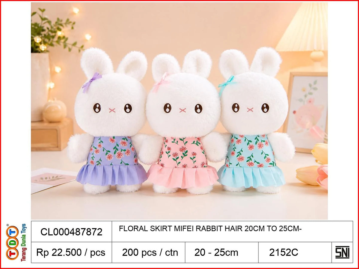 FLORAL SKIRT MIFEI RABBIT HAIR 20CM TO25CM