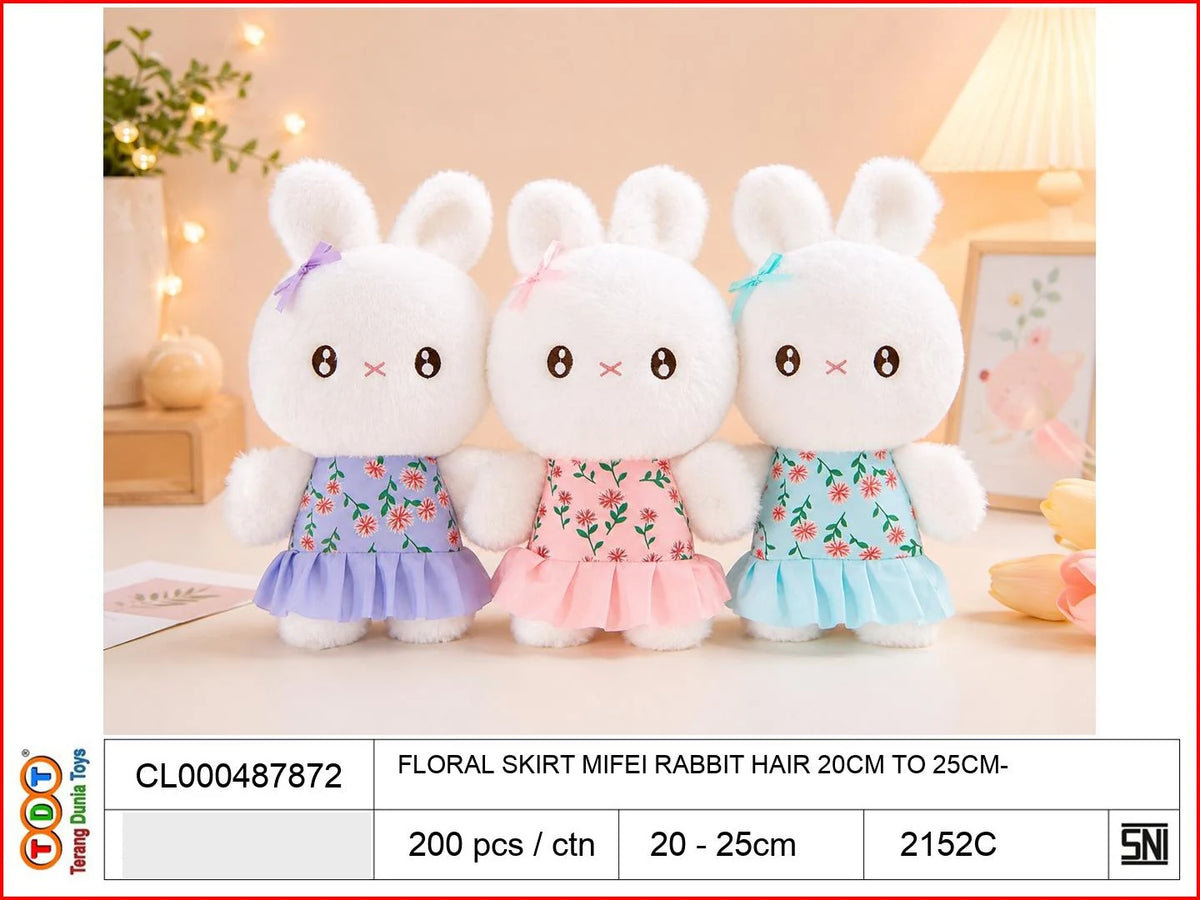 FLORAL SKIRT MIFEI RABBIT HAIR 20CM TO25CM

TAGS : BONEKA DOLL PLUSH PLUSHIE BANTAL KARAKTER FIGUR