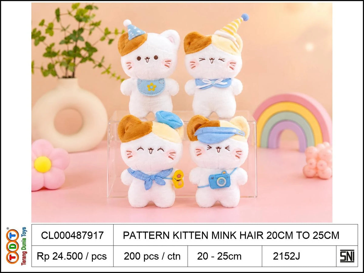 PATTERN KITTEN MINK HAIR 20CM TO25CM