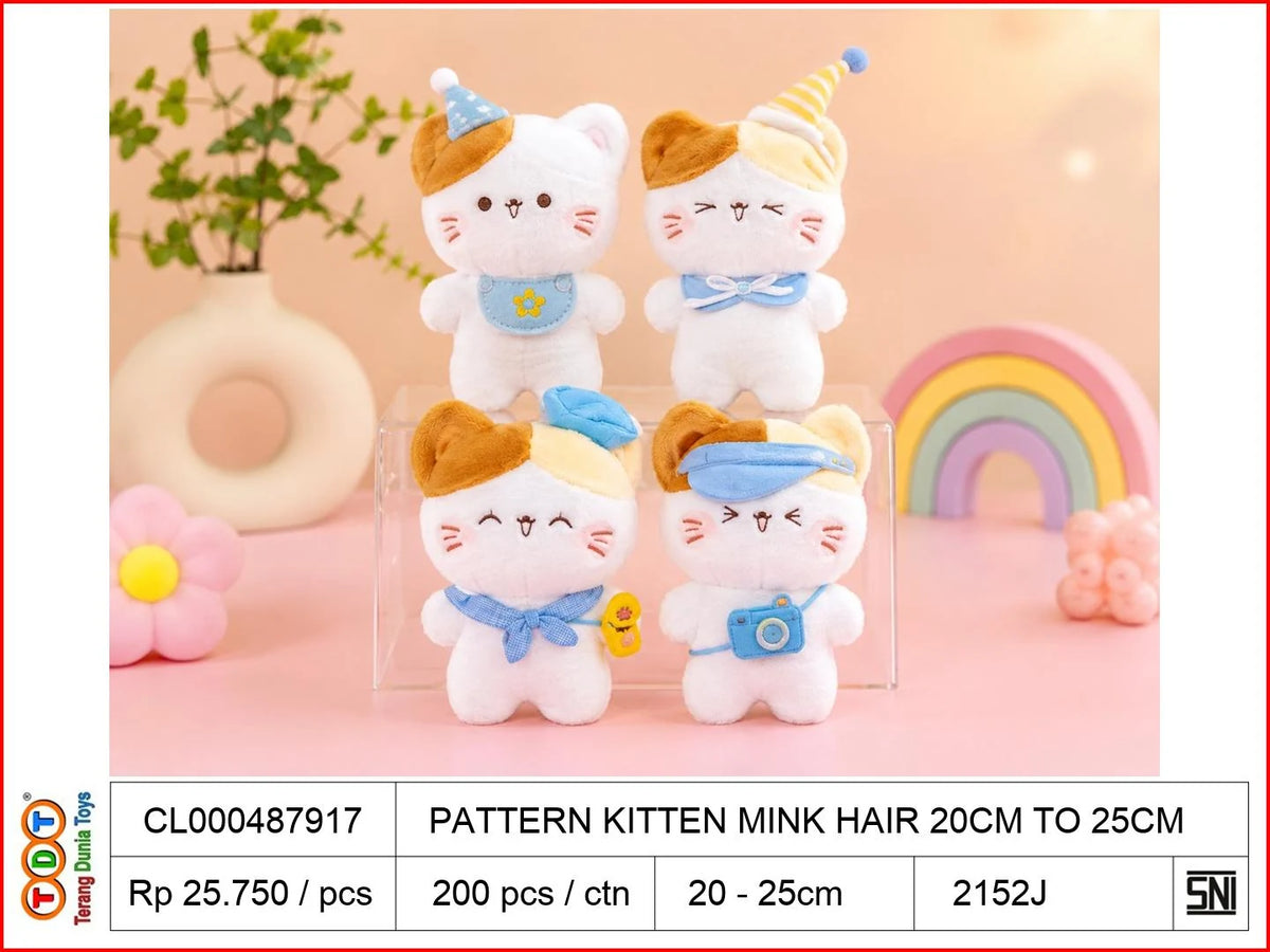 PATTERN KITTEN MINK HAIR 20CM TO25CM