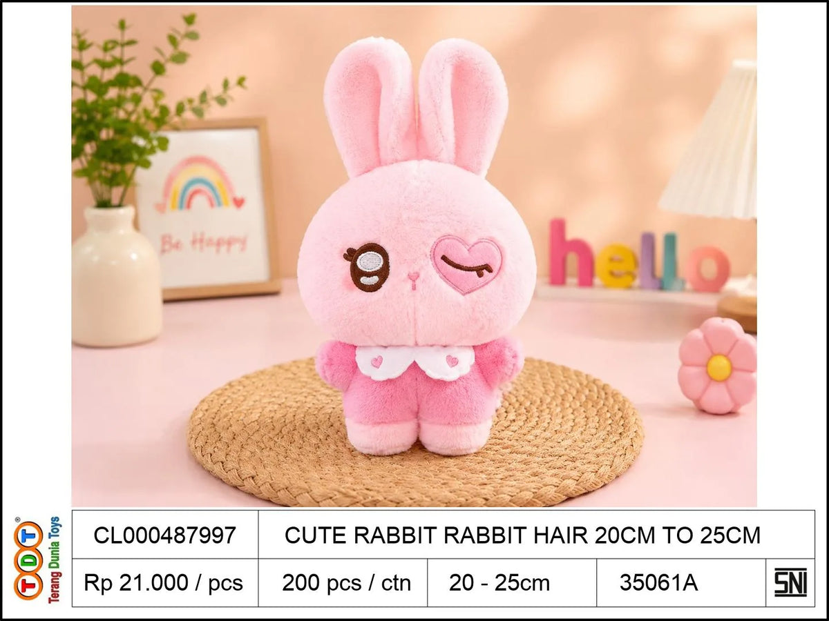 CUTE RABBIT RABBIT HAIR 20CM TO25CM
