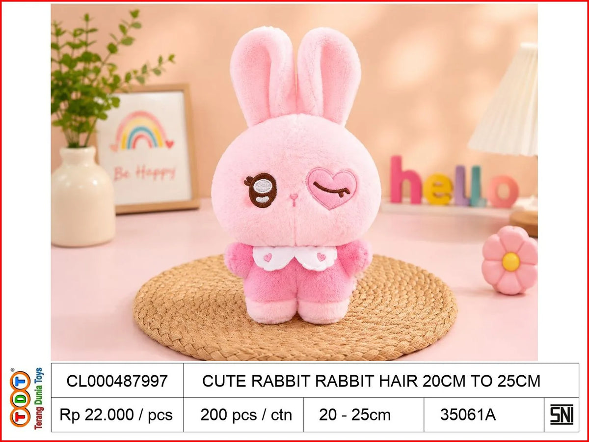 CUTE RABBIT RABBIT HAIR 20CM TO25CM