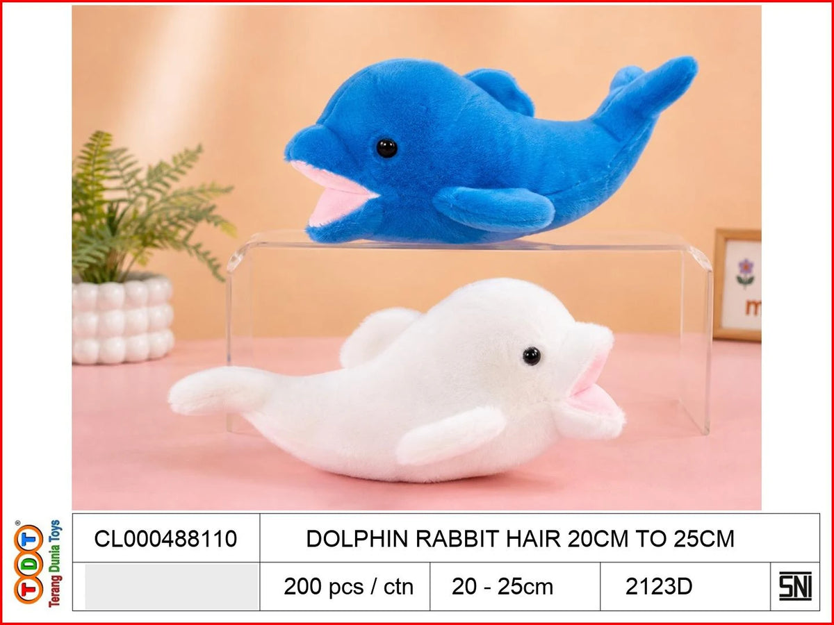 DOLPHIN RABBIT HAIR 20CM TO25CM

TAGS : BONEKA DOLL PLUSH PLUSHIE BANTAL KARAKTER FIGUR