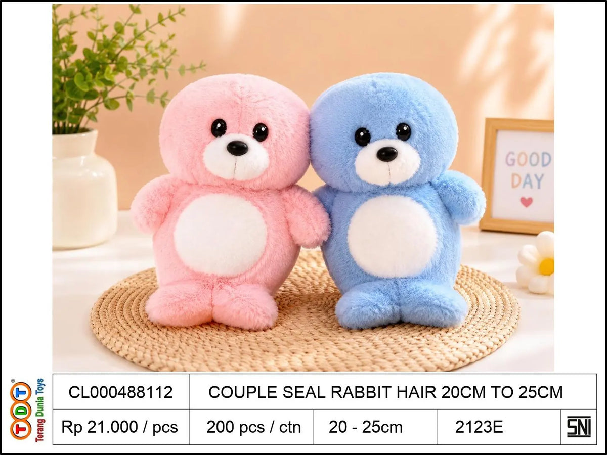 COUPLE SEAL RABBIT HAIR 20CM TO25CM