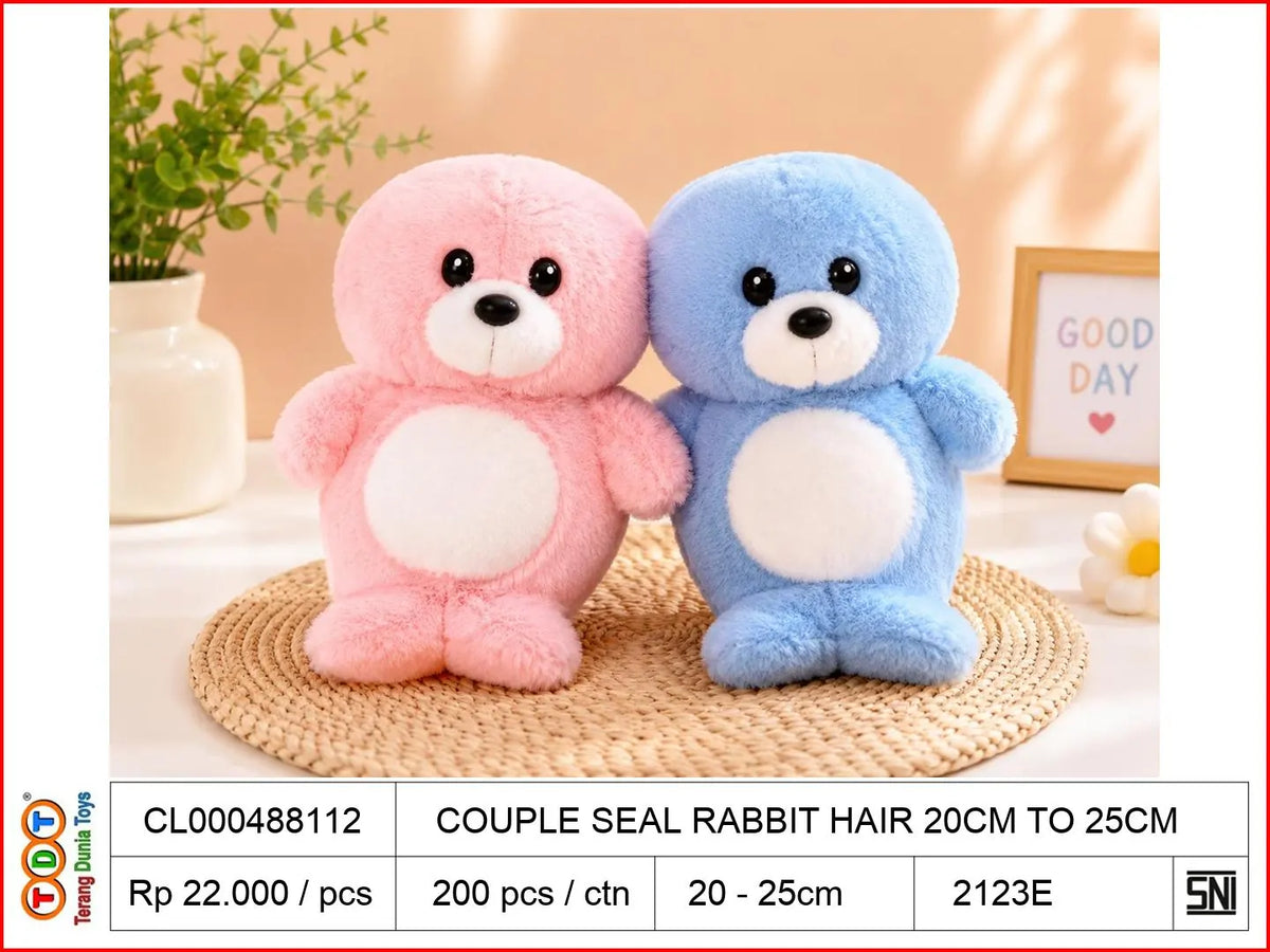 COUPLE SEAL RABBIT HAIR 20CM TO25CM