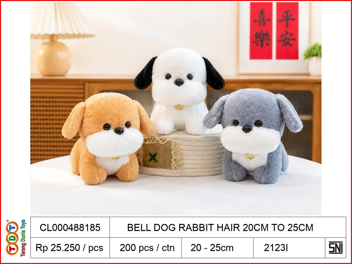 BELL DOG RABBIT HAIR 20CM TO25CM