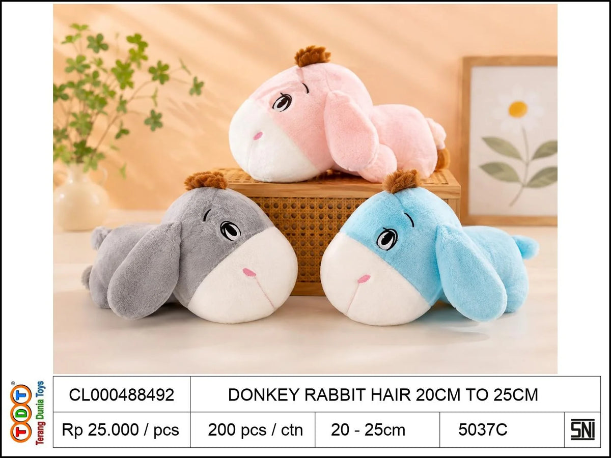 DONKEY RABBIT HAIR 20CM TO25CM