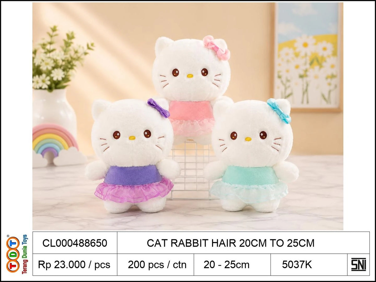 CAT RABBIT HAIR 20CM TO25CM