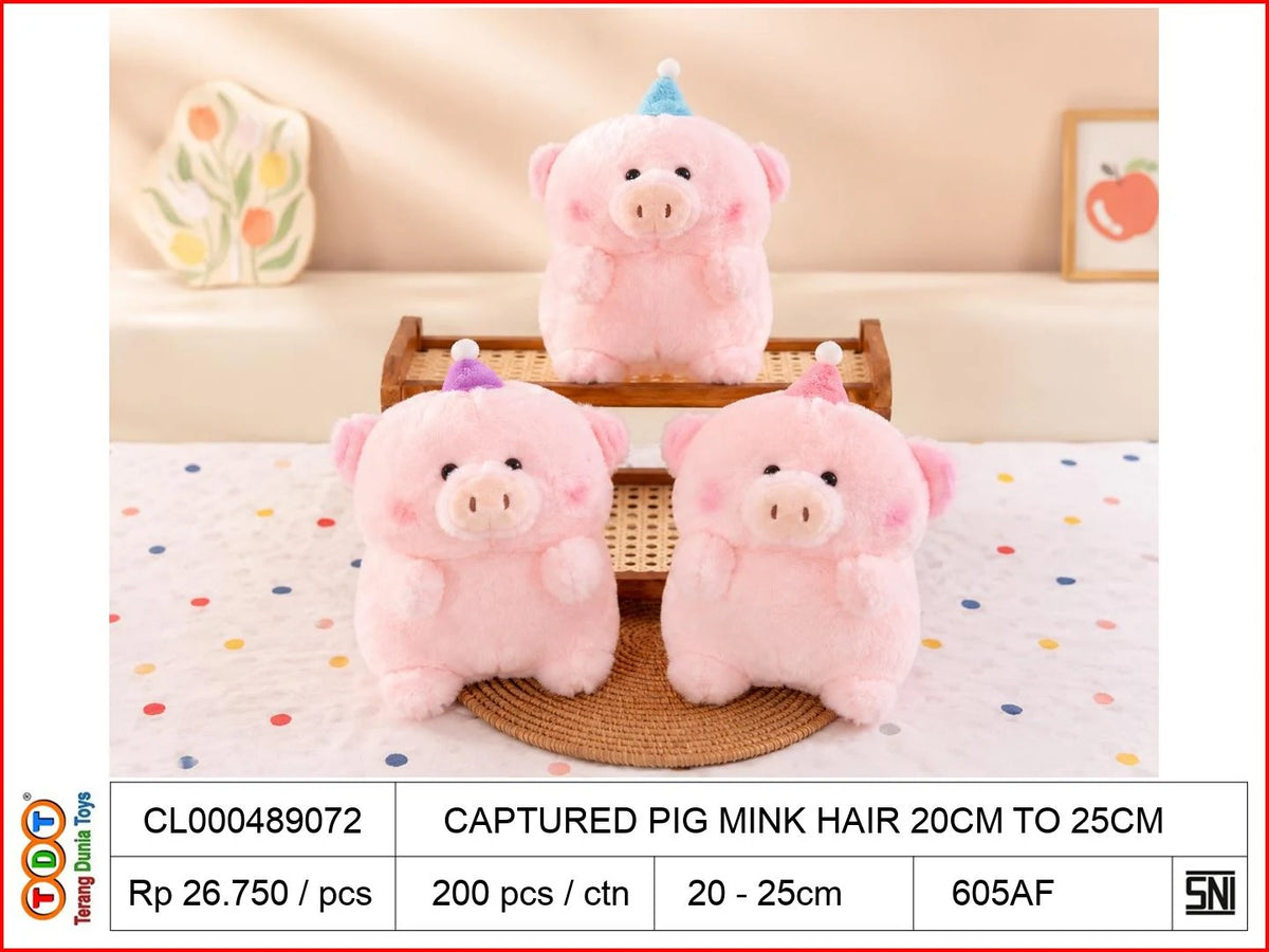CAPTURED PIG MINK HAIR 20CM TO25CM