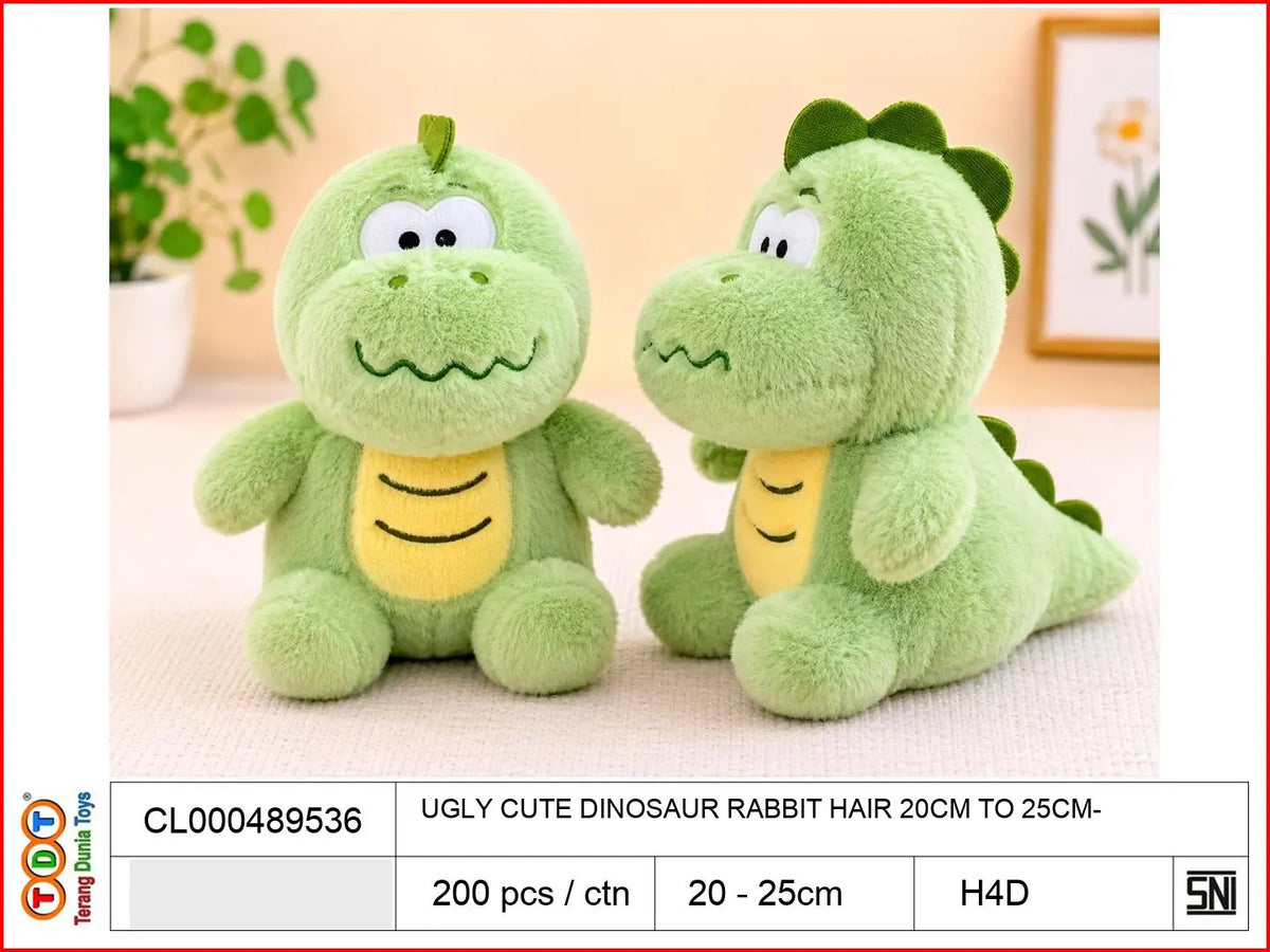 UGLY CUTE DINOSAUR RABBIT HAIR 20CM TO25CM

TAGS : BONEKA DOLL PLUSH PLUSHIE BANTAL KARAKTER FIGUR