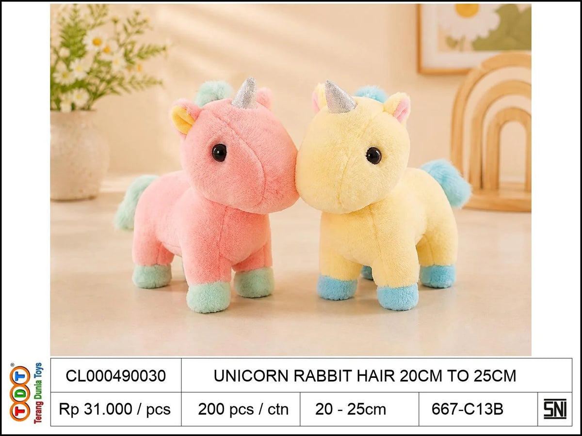 UNICORN RABBIT HAIR 20CM TO25CM