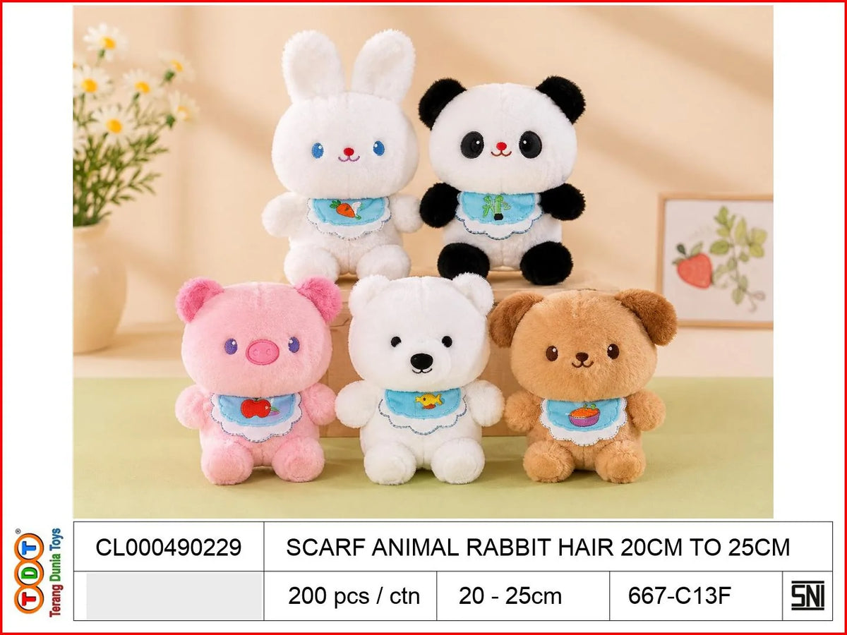 SCARF ANIMAL RABBIT HAIR 20CM TO25CM

TAGS : BONEKA DOLL PLUSH PLUSHIE BANTAL KARAKTER FIGUR