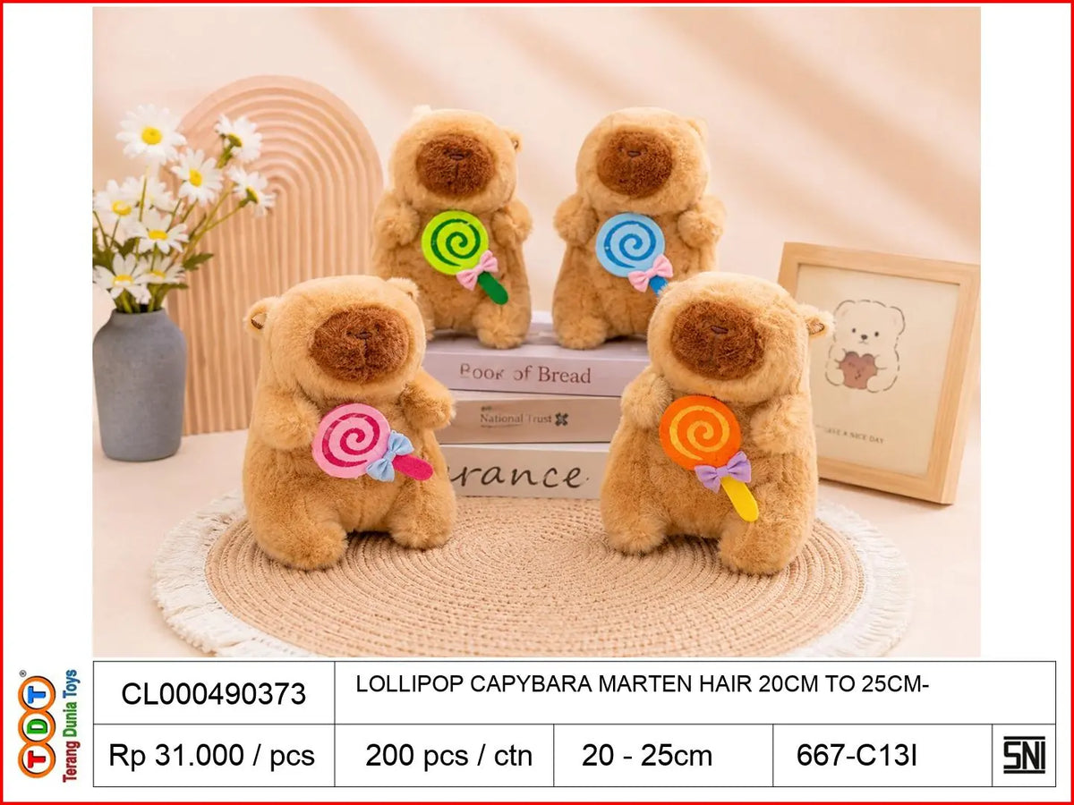 LOLLIPOP CAPYBARA MARTEN HAIR 20CM TO25CM