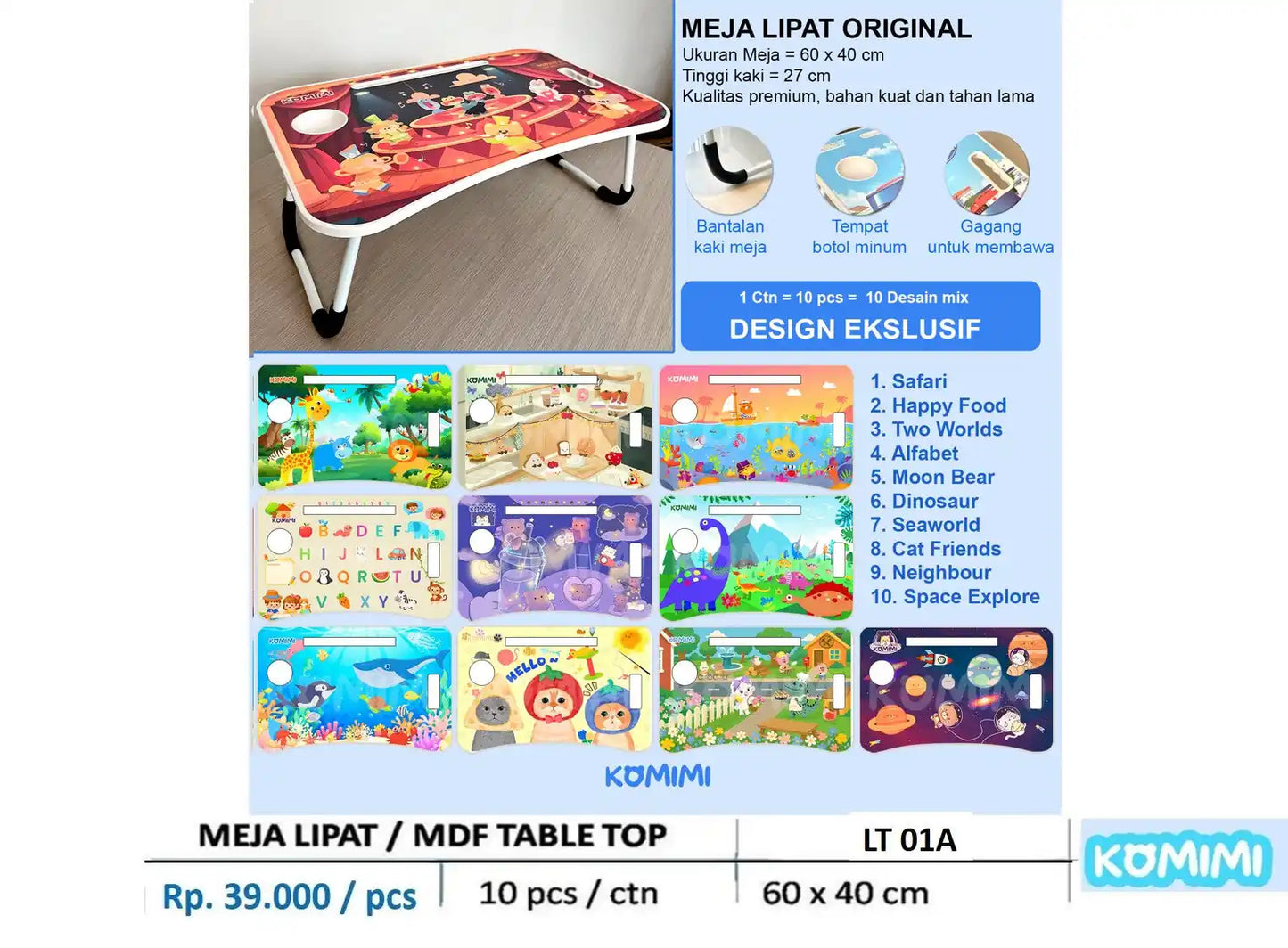 MEJA BELAJAR / MEJA LIPAT