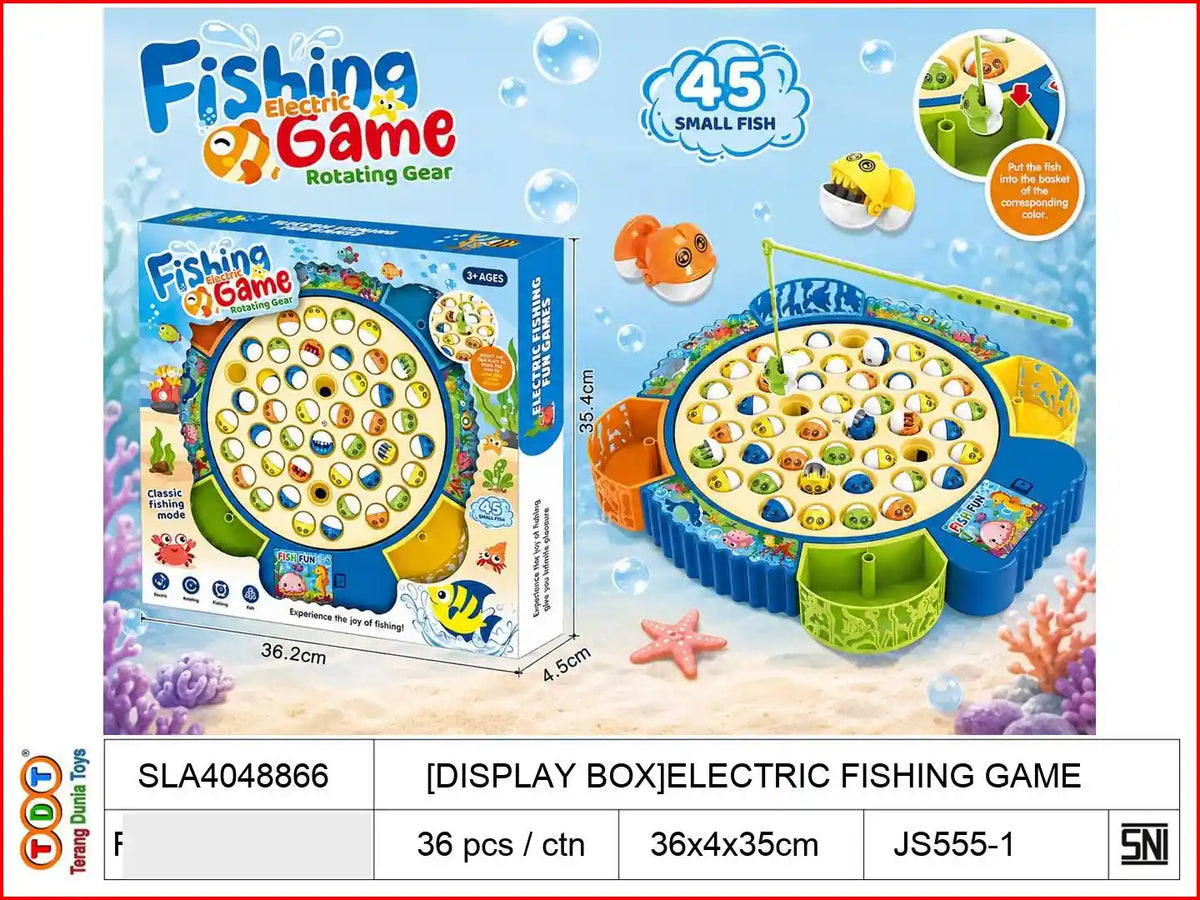 [DISPLAY BOX]ELECTRIC FISHING GAME

TAGS : GAME ELECTRIC FISHING MANCING PANCINGAN PANCING IKAN MAGNET PUTAR KOLAM AIR MUSIK UMPAN KAIL ANAK