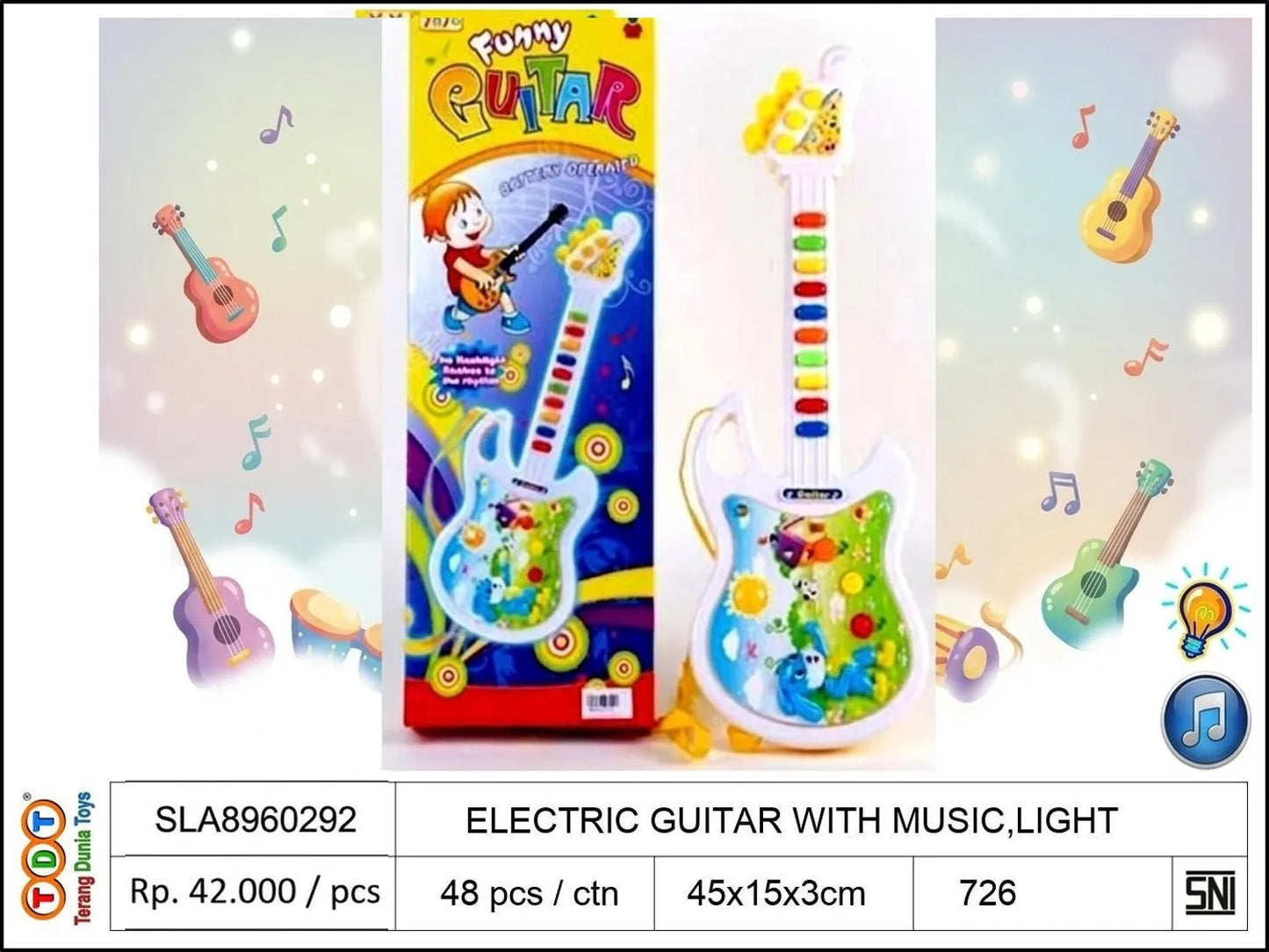 ELECTRIC GUITAR WITH MUSIC,LIGHT