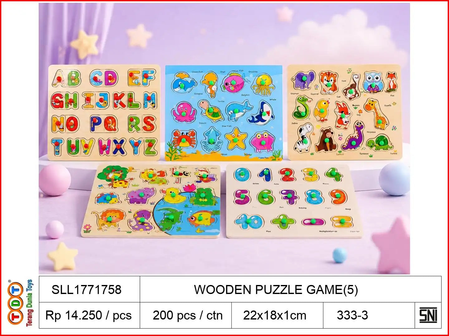 WOODEN PUZZLE GAME(5)