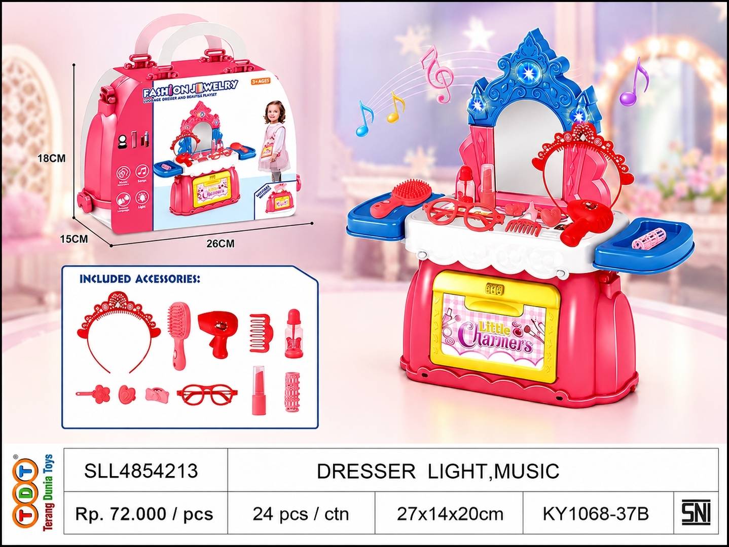 DRESSER WITH LIGHT,M