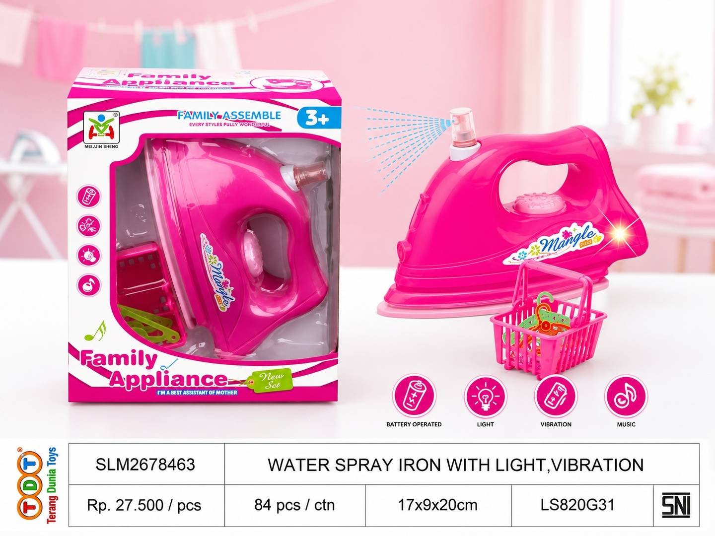 WATER SPRAY IRON WIT