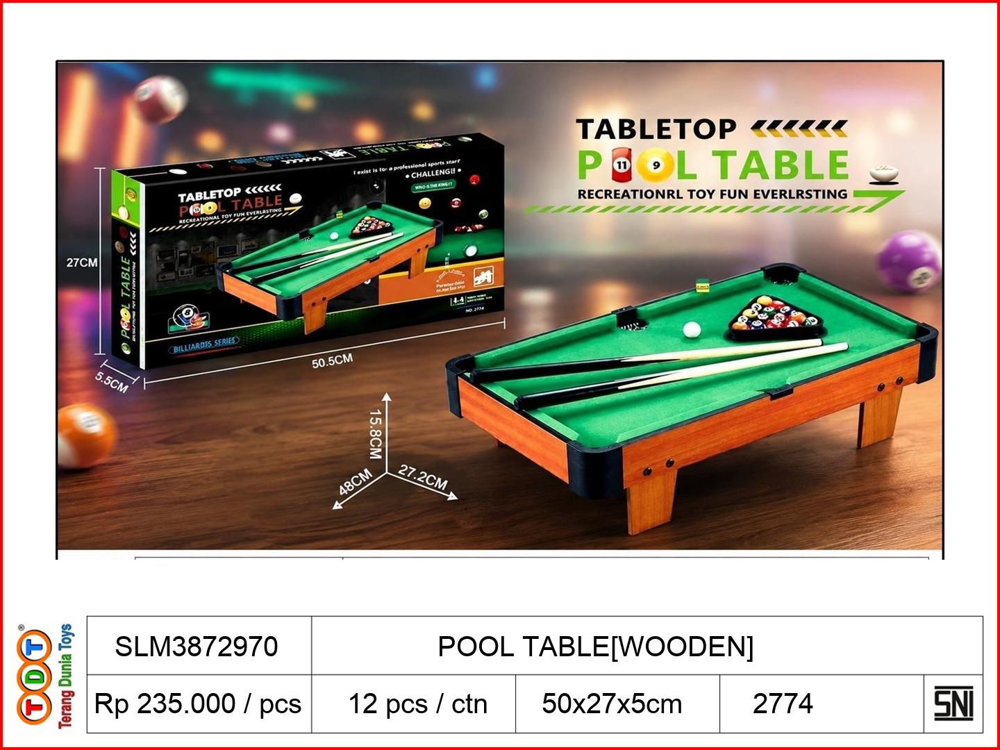 POOL TABLE[WOODEN]