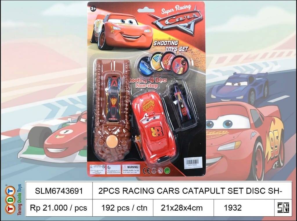 2PCS RACING CARS CAT