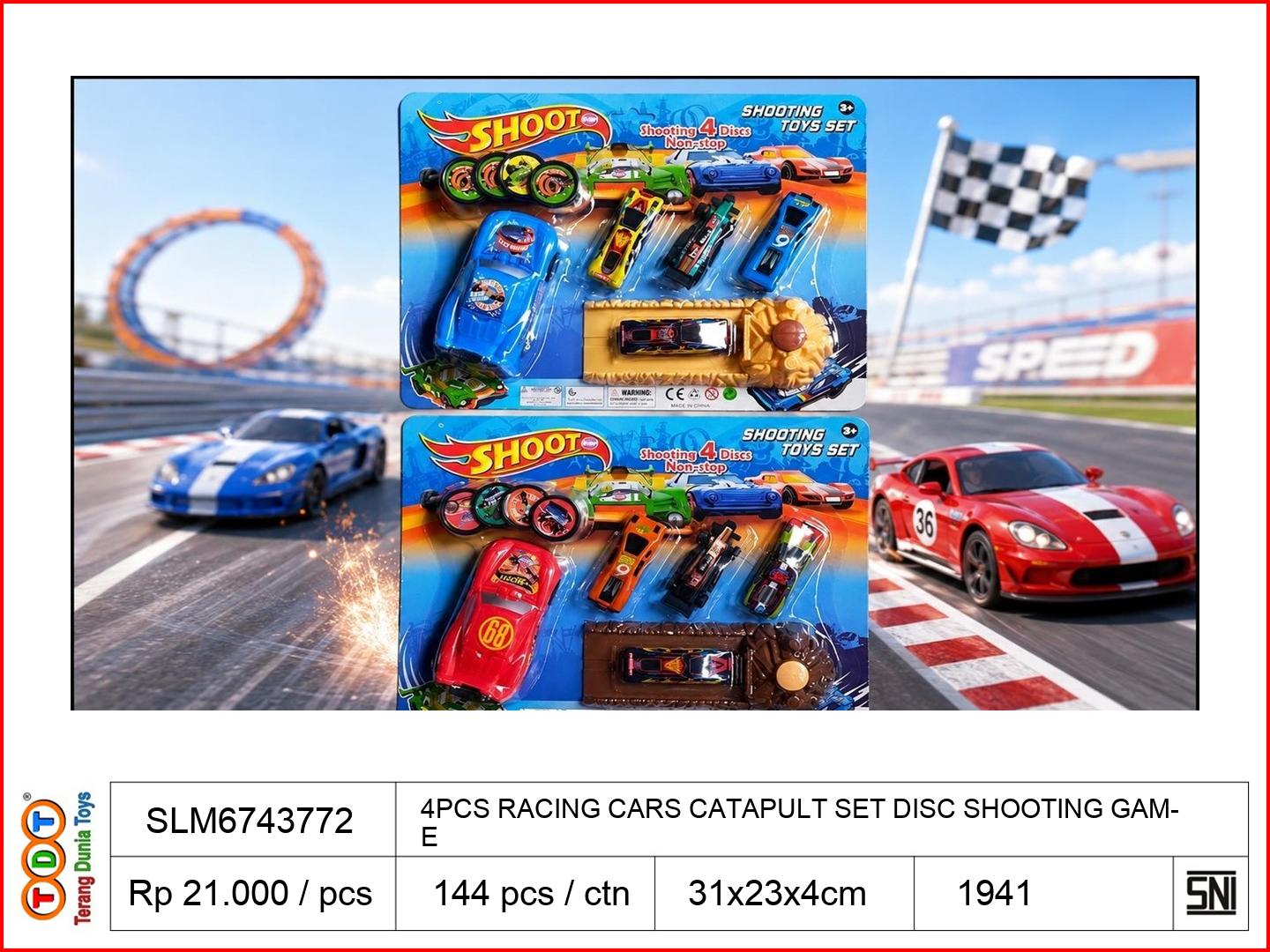 4PCS RACING CARS CAT