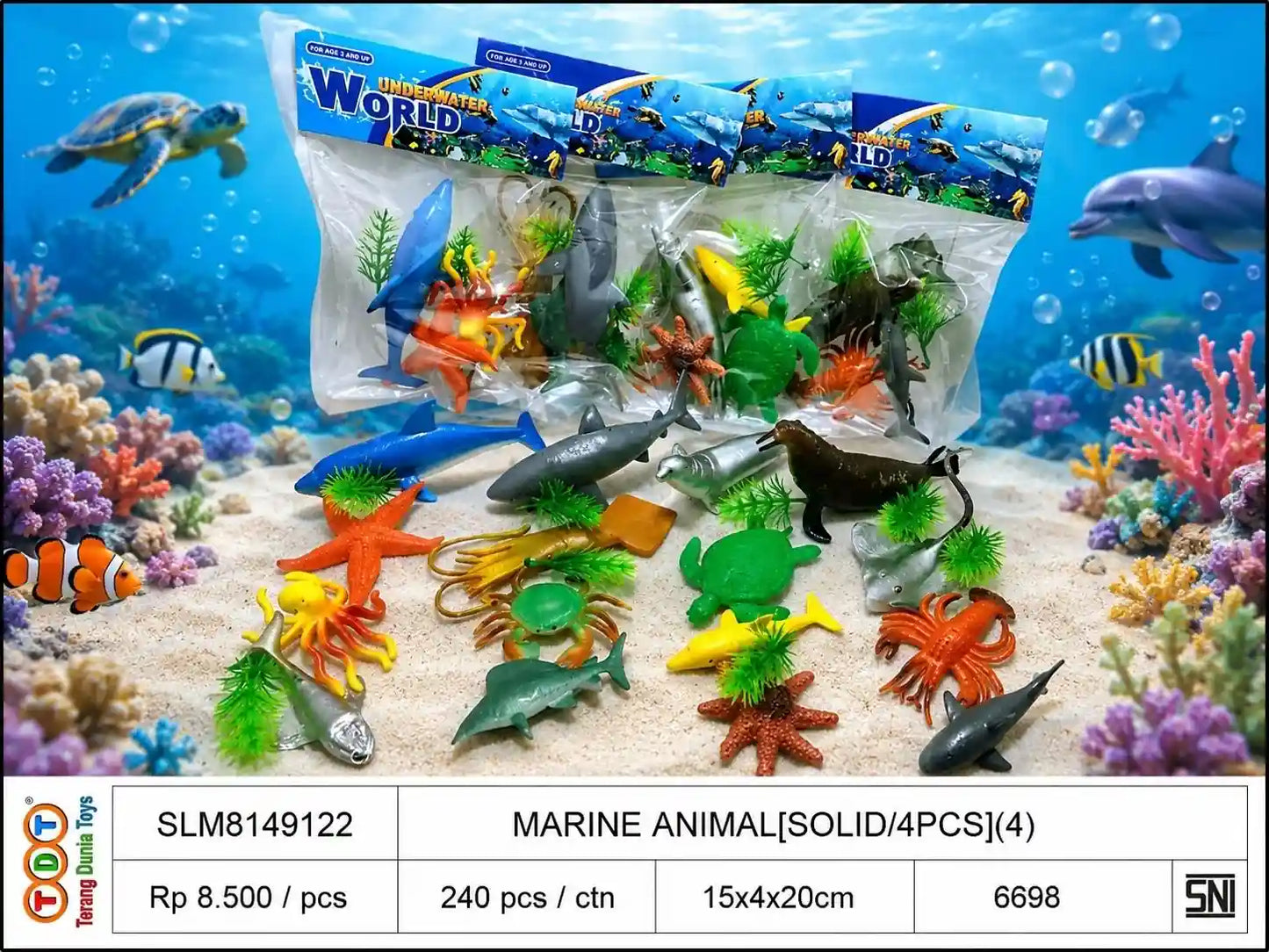 MARINE ANIMAL[SOLID/4PCS](4)