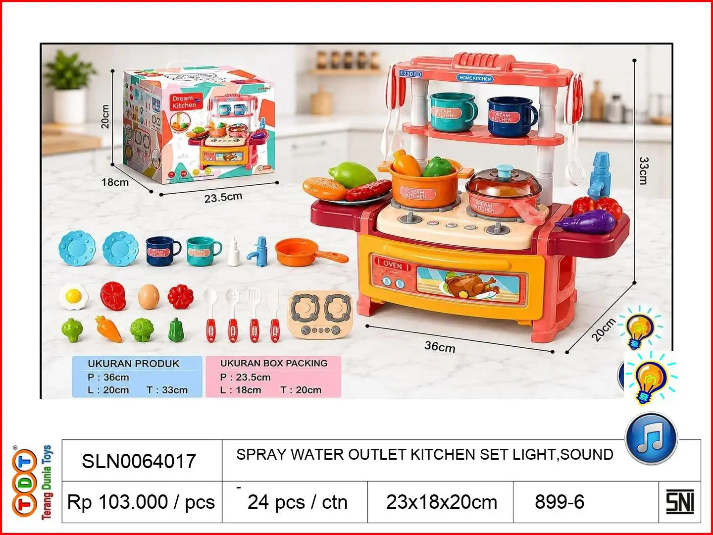 SPRAY WATER OUTLET KITCHEN SET WITH LIGHT,SOUND