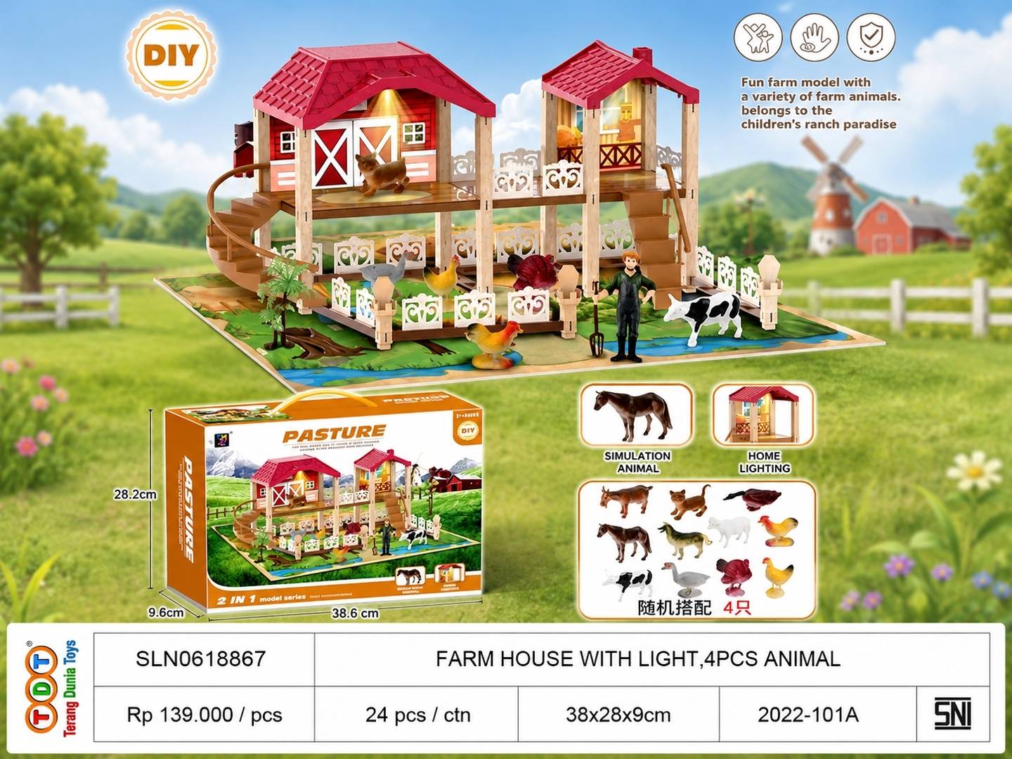 FARM HOUSE WITH LIGH