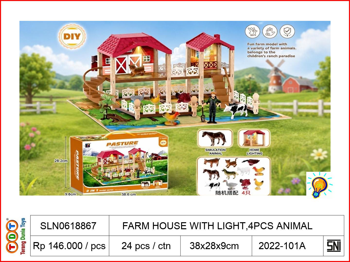 FARM HOUSE WITH LIGH